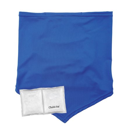 CHILL-ITS BY ERGODYNE Blue Cooling Neck Gaiter Bandana Pocket Kit - S/M 6482